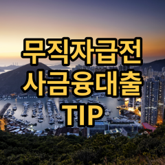 무직자급전대출 사금융대출 TIP