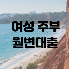 여성 주부 비대면 개인돈 월변대출 문의하기