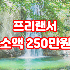 프리랜서 월변250만원대출 소액250만원대출 개인돈250만원 비대면250만원