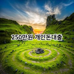 250만원개인돈대출 급전 당일 소액 일수 월변