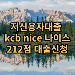 저신용자대출 kcb212점 저신용소액대출 nice212점 저신용비대면대출 나이스212점 신용대출가능한곳