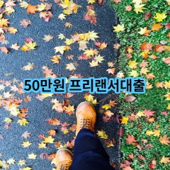 50만원 프리랜서대출 급전 당일 소액 일수 월변