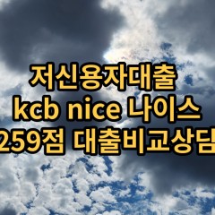 저신용자대출 kcb259점 저신용소액대출 nice259점 저신용비대면대출 나이스259점 신용대출가능한곳