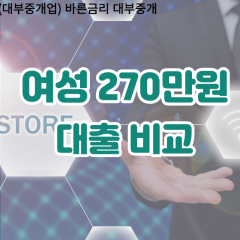 여성 월변270만원대출 소액270만원대출 개인돈270만원 비대면270만원