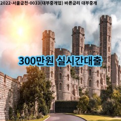 300만원 실시간대출 급전 당일 소액 일수 월변