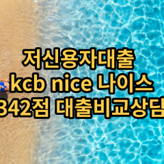 저신용자대출 kcb342점 저신용소액대출 nice342점 저신용비대면대출 나이스342점 신용대출비교상담