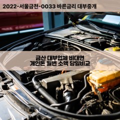 충청남도대부대출 진산면비대면대출 금산군대부업체개인돈 추부면월변대부업체 충남소액월변대출