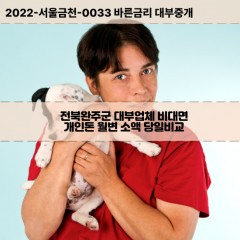 경천면대부대출 고산면비대면대출 전북완주군대부업체 구이면급전대출개인돈 동상면소액월변대출